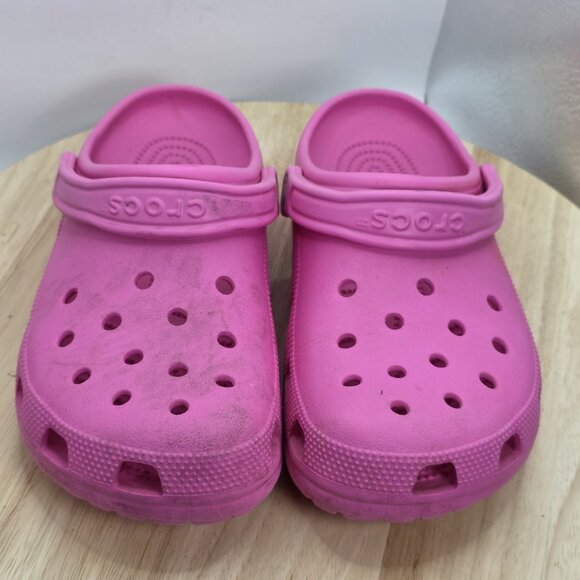 Womens Size 10 - Crocs Classic Clogs Magenta Pink Unisex Mens 8 - Picture 4 of 9